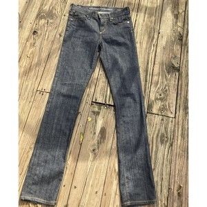 CITIZENS OF HUMANITY Sz 25 ELSON MID RISE STRAIGHT IN DARK WASH slim Jeans